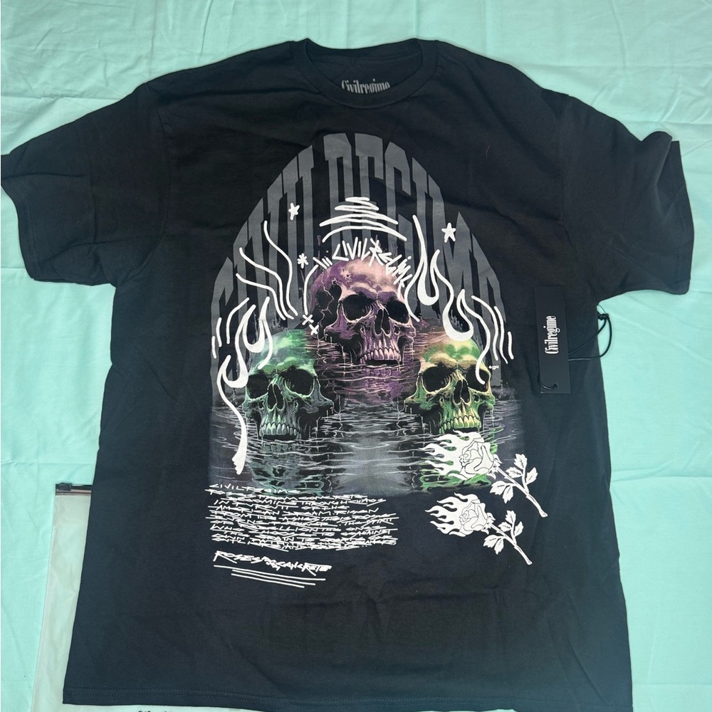 Civil Regime “Depths of Chaos” Graphic Tee. Brand New. Size Large.